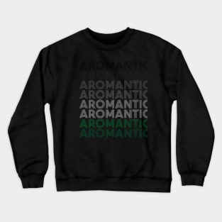 Retro Aromantic Pride Crewneck Sweatshirt